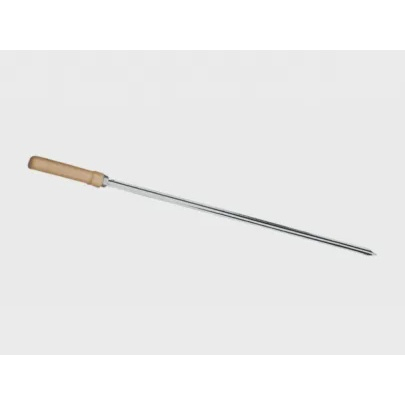 Espeto Simples 75 cm para churrasco aço cromado - Mec G Store