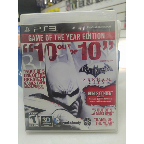 Batman Arkham Asylum Game of the Year Edition Ps3 (USADO