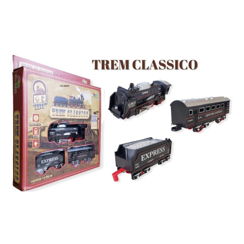 Brinquedo trem de plastico c/ motor A pilha em Promoção na Americanas