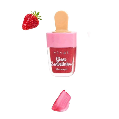 Gloss Labial Sorvetinho Vivai Morango