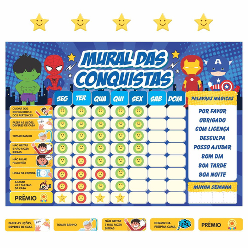 Kit Infantil Quadro Rotina com 38 Atividades + Jogo Empilhe Os Bichinhos na  Americanas Empresas