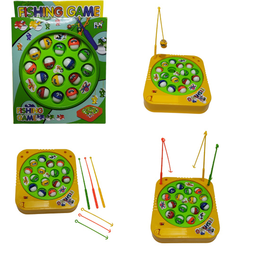 Brinquedo Jogo Pesca Peixe Grande Infantil Pescaria Maluca 24 peixes - BBR  Toys