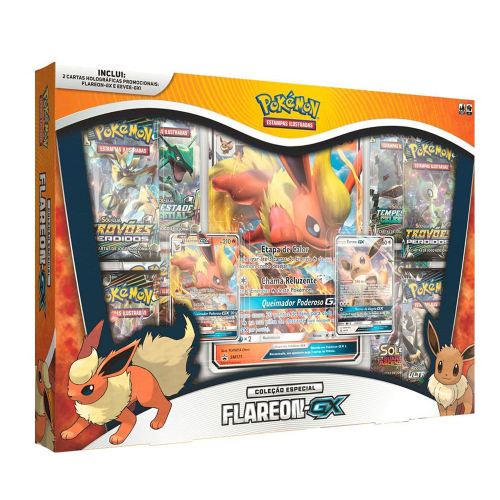 Jogos de Cartas - Pokemon Box Flareon Vmax - 31093 Copag