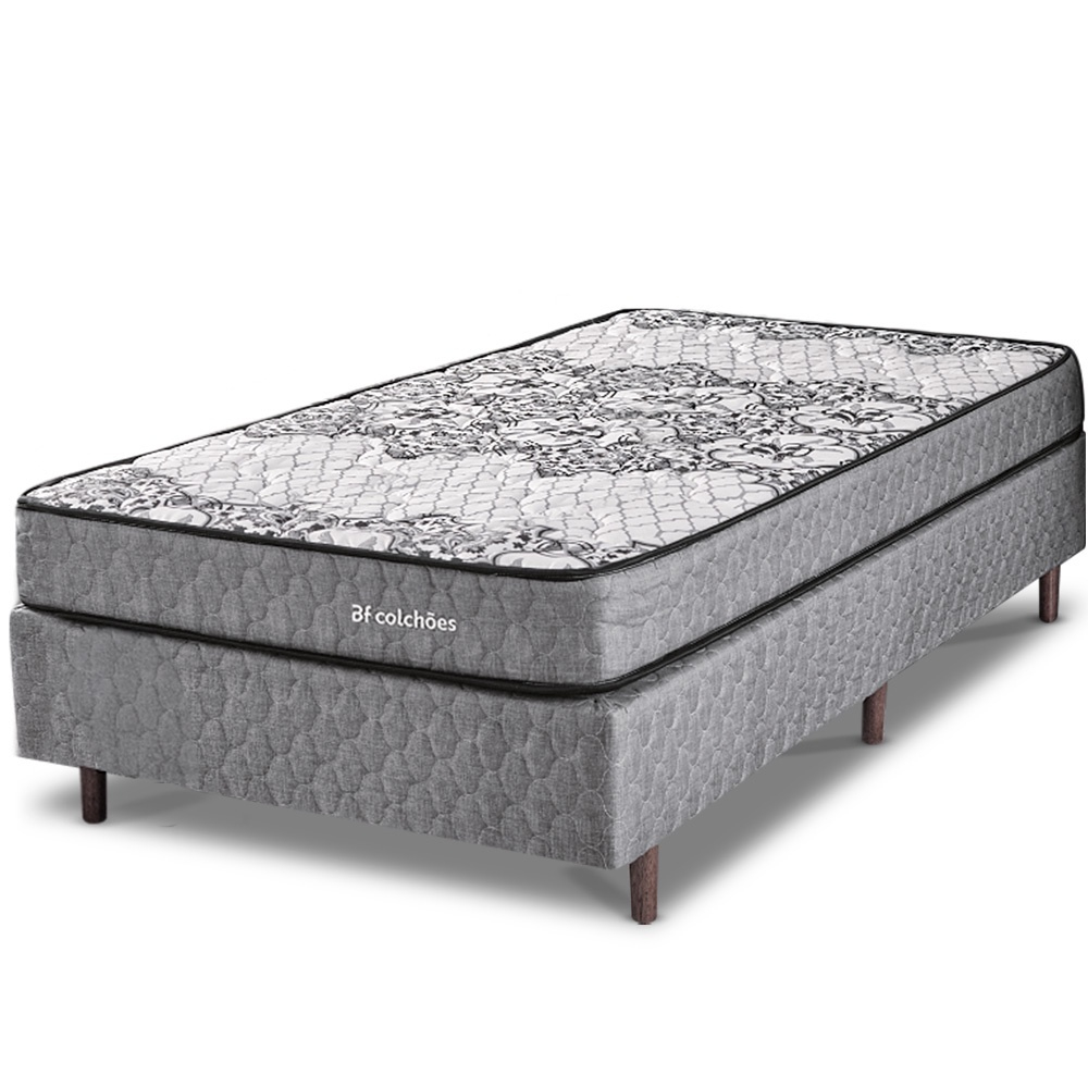 Cama Box Colchão Solteiro Ortopédico Sleep Extra Firme 88x188x51cm - bf Colchões