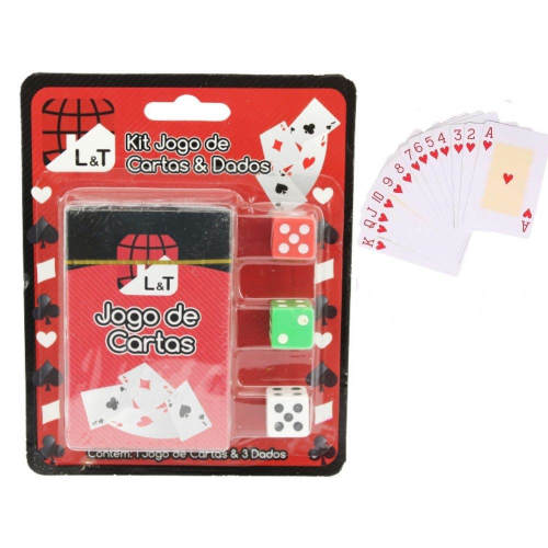 Kit Jogo de Cartas Baralho truco poker 100% Plástico - LT-20027 - mjs smart  imports - importados e nacionais