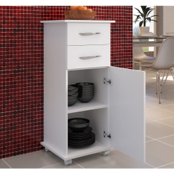 Móveis De Cozinha Armário Chão 2 Gavetas Branco Menor preço em Móveis De Cozinha Armário Chão 2 Gavetas Branco