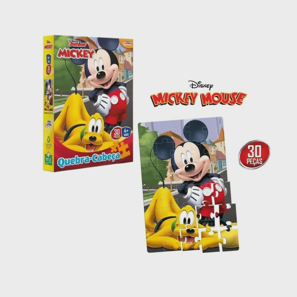 Quebra-cabeça 6 em 1 Disney Mickey Minnie