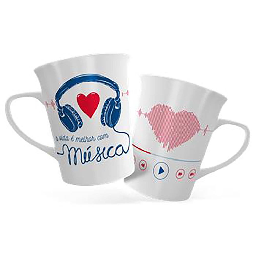 Caneca free life good morning 340 ml - Dynasty - Canecas - Magazine Luiza