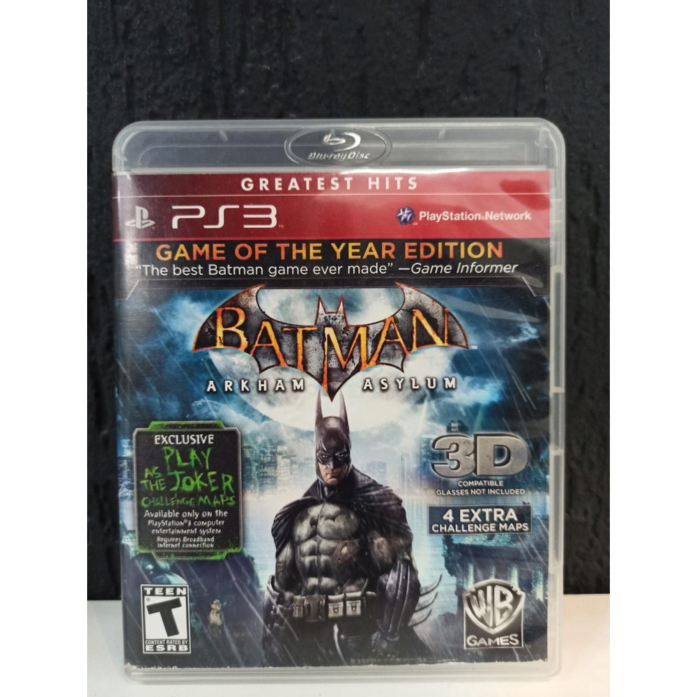 Batman Arkham Asylum Collector's Edition Ps3 - Lacrado - Br - Desconto no  Preço