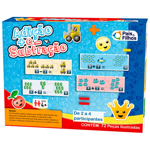 Jogo Divisão Multiplicação Matemática Educativo Brinquedo - Pais e Filhos -  Jogos Educativos - Magazine Luiza