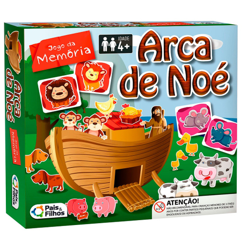 Jogo Da Memória com 40 peças - Coluna - 790703 - Pais e Filhos - Real  Brinquedos