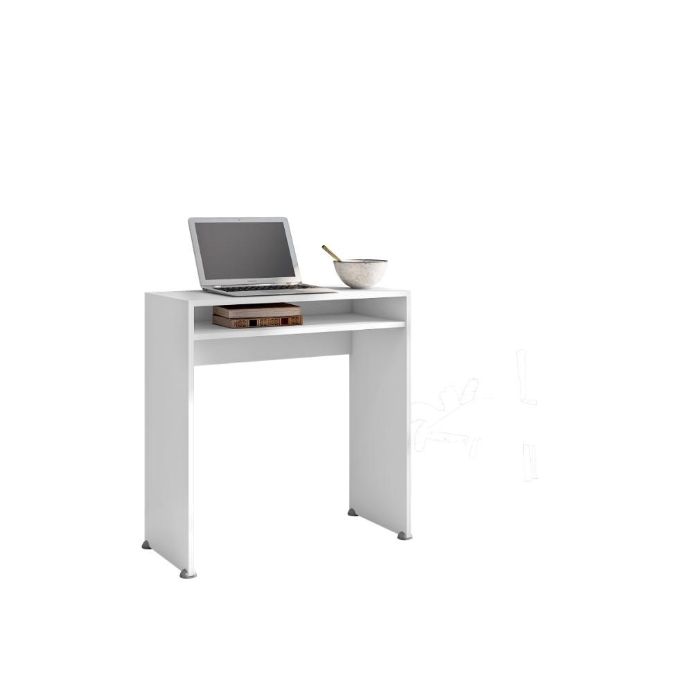 Mesa para computador 1 prateleira branco aruba submarino
