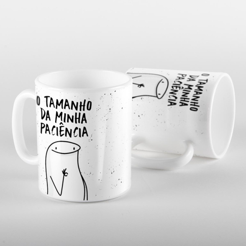 Caneca Flork Meme Bentô Divertida – Meu segundo nome é Paciência