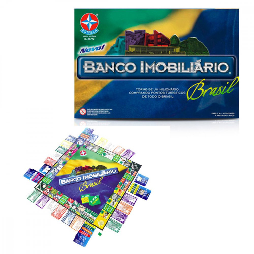 Jogo De Tabuleiro Banco Imobiliário Brasil Original Estrela