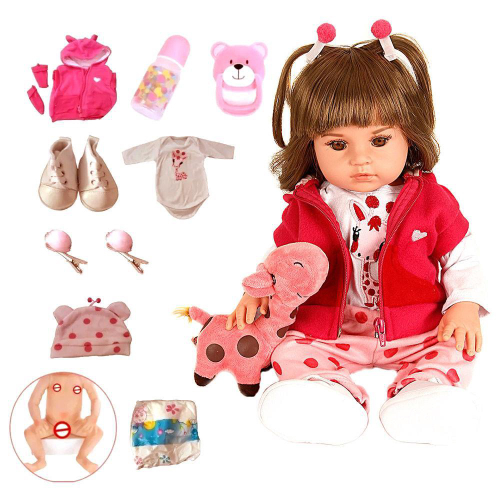 Boneca Reborn Baby Alive c/ Girafinha Menina 100% Silicone no Shoptime