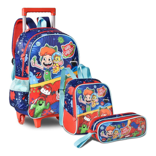 MOCHILA DE COSTA INFANTIL GATO GALÁCTICO GG3306J