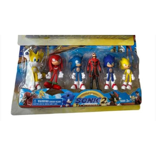 Kit 2 boneco da turma sonic