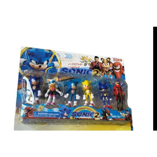 Kit Bonecos Sonic Conjunto Com 6 personagens. em Promoção na Americanas