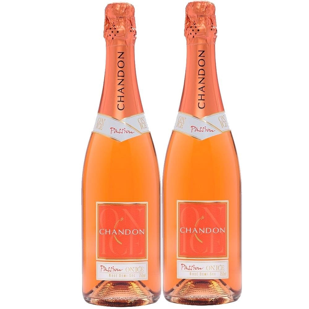 Kit Espumante Chandon Passion Rosé 750ml - 2 Garrafas No Shoptime