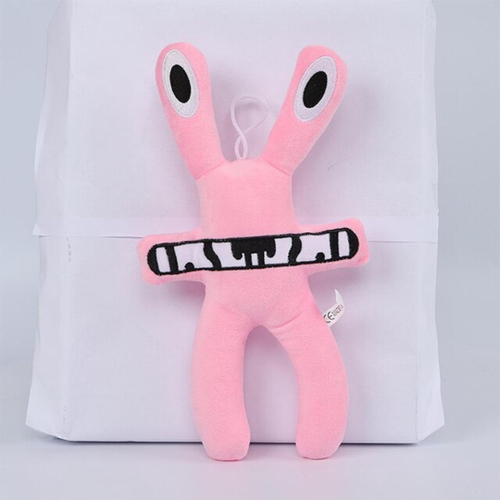 Pink boneco de pelúcia Rainbow friends Roblox