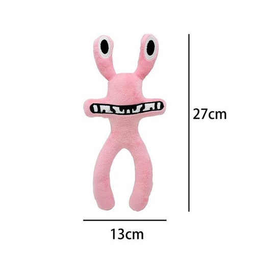 Boneco De Pelúcia Bichinho Pink Com Dentes Novo Personagem Rainbow Friends  Jogo Roblox