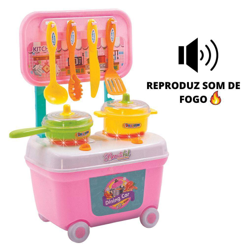 Kit Cozinha Infantil Fogão Jogo de Panela Comida Prato 20pç em Promoção na  Americanas