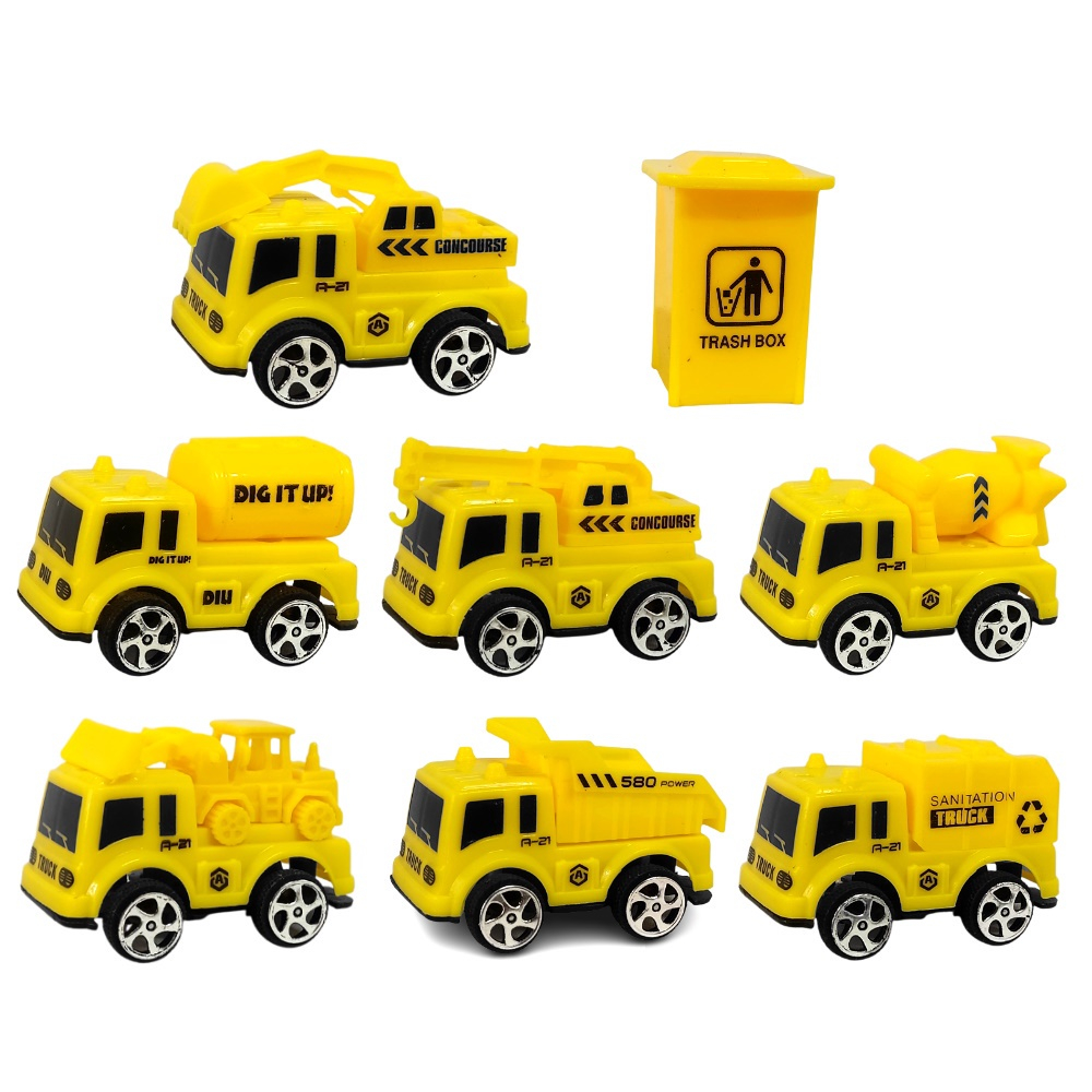 Kit Coleção Carrinhos 25 Peças Caminhões e Carretas Brinquedo