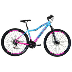 Bicicleta Feminina Aro 29 Absolute Hera Alumínio 21v Freio a Disco Garfo Suspensão - Azul/Rosa é boa?