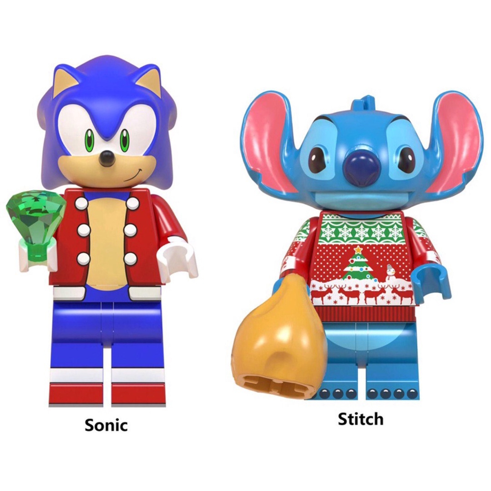 Boneco Blocos De Montar Sonic The Hedgehog Natal