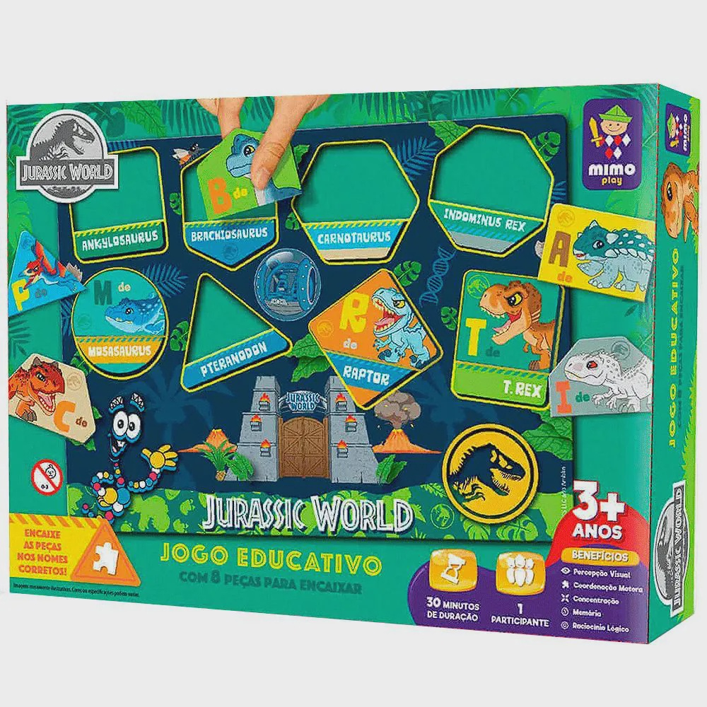 Jogo Educativo Jurassic World Jogo dos Números 2048 Mimo - Star Brink  Brinquedos