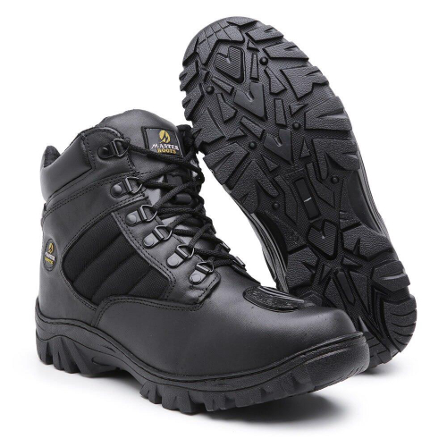 Bota Caterpillar Explorer em Couro Legítimo Lançamento - Preto