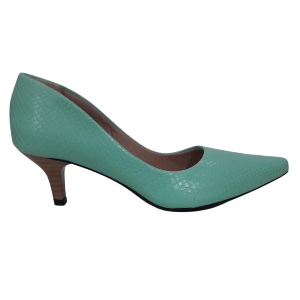 Scarpin sales verde agua