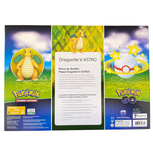 Box Pokemon Go Dragonite V Astro Copag Card TCG Lacrado Novo