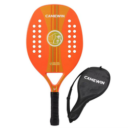 Camewin completo carbono raquete de tênis praia dos homens profissional macio eva rosto beachtennis raquetes adulto unisex padel é boa?