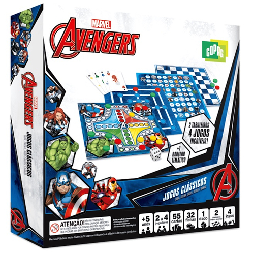 Jogo de Cartas - Marvel - Os Vingadores - Rank - 2 Jogadores ou