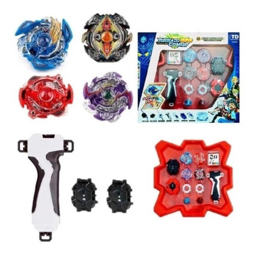 2X Kits Beyblade Brinquedo Com Peões + Lançador Speed Top em Promoção na  Americanas