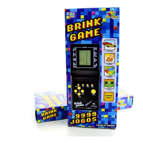 Mini Game Jogo Tetris Retro Portátil lcd 23 Jogos + 2 Pilhas Educativo Quebra  Cabeça Blocos para Crianças Adulto - lvo