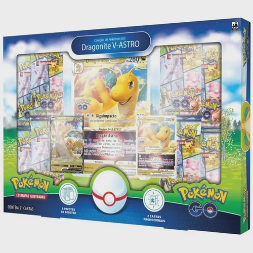 Jogo de Cartas Pokemon GO Box Especial Treinadores Copag - Deck de