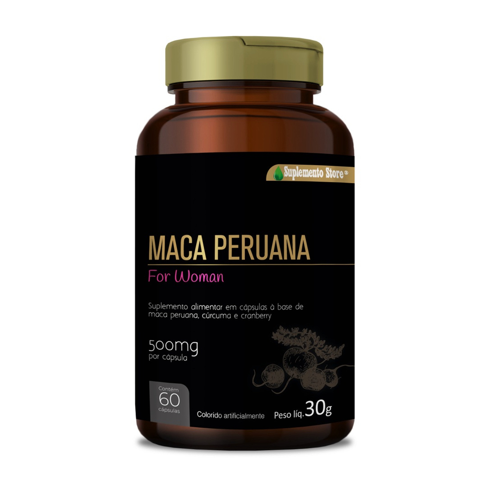 Maca Peruana Woman, Cúrcuma e Cranberry 60 cápsulas Suplemento Store em ...