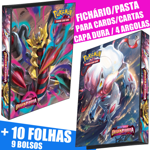 Álbum Pokémon Pasta tipo Fichário para Cards Reforçado Capa Dura