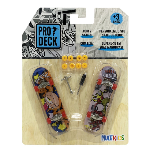 Prodeck Skate de Dedo Personalizável 2pcs Multikids - BR1804 na