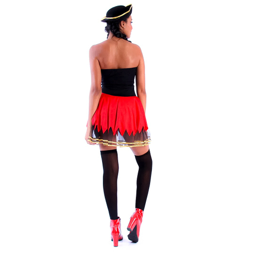 Fantasia Vestido Pirata Feminina Bebê Infantil Carnaval Halloween em  Promoção na Americanas