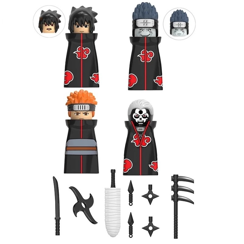 8/32 Pçs/set Naruto Sasuke Kakashi Akatsuki Blocos De Tijolos Para  Construção De Corpo Inteiro Anime Dos Desenhos Animados Conjunto De Mini  Figuras De Ação Brinquedos Infantis - Blocos Montáveis - AliExpress