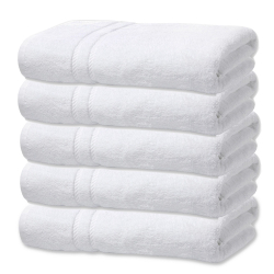Kit 5 Toalhas de Banho Profissional Branca Santista Hotel / Salão Beleza Emcompre é boa?