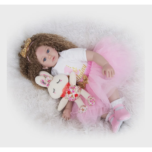 Bebe Reborn Princesa 60 Cm - Boneca Reborn - LUMEN IMPORTADOS