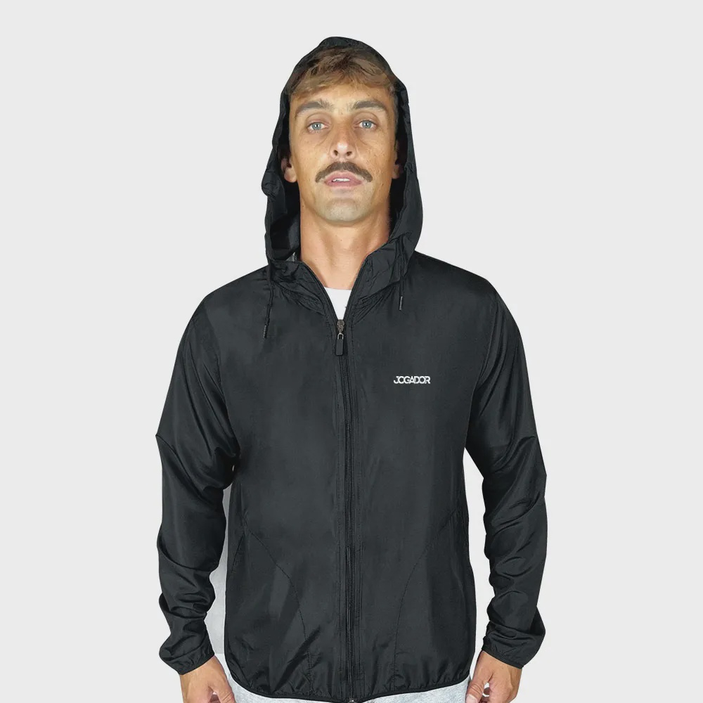 Agasalho masculino corta clearance vento