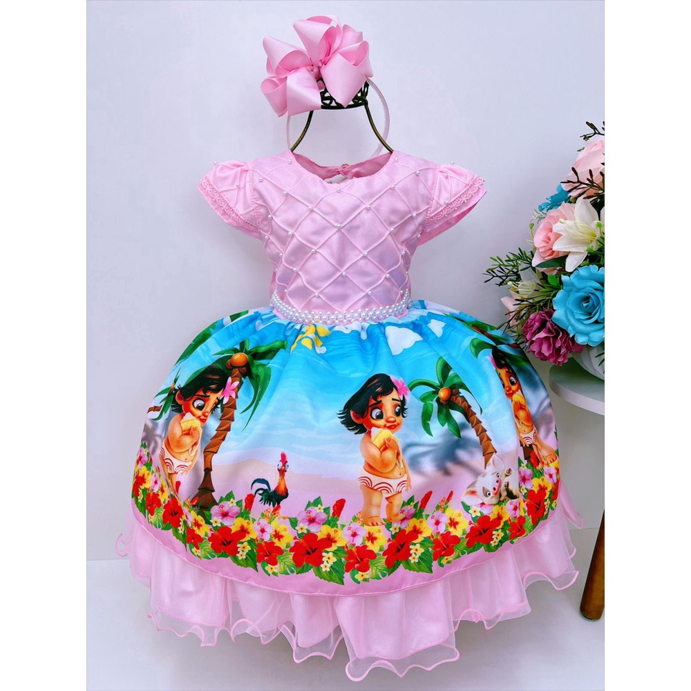 roupa da moana baby fantasia moana bebê moana infantil luxo