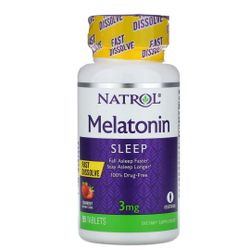 Menor preço em Melatonina Importada 3mg 90 Tabletes Sublingual Sabor Morango - Natrol Importado, original USa, pronta entrega