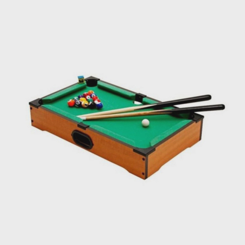 Mesa de Bilhar Mini Sinuca Snooker Portátil 31x51cm Completa com