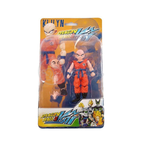 Boneco Action Figure Brinquedo Kuririn Kulilin Goku Articulado